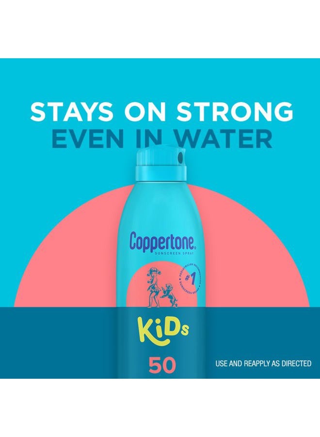 Coppertone بخاخ واقي شمس للأطفال بخاخ مستمر SPF 50 (5.5 أونصة، عبوة من 2) (قد يختلف التغليف) - Image 2